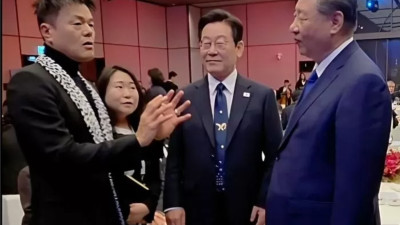 자! 이제 험한령 그만 풀으시죠? 박진영들이대고 이대통령 거들고 눈치보는 시진핑