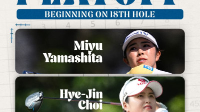 아쉽게도 최혜진의 마지막 퍼팅에