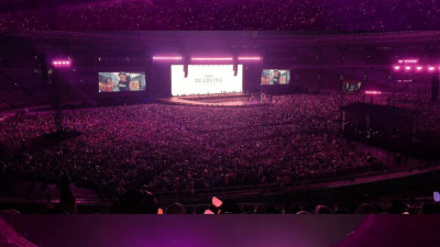BLACK PINK Gelora Bung Karno Main Stadium in Jakarta, Indonesia.