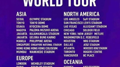 2026년 World Tour Schedule BTS