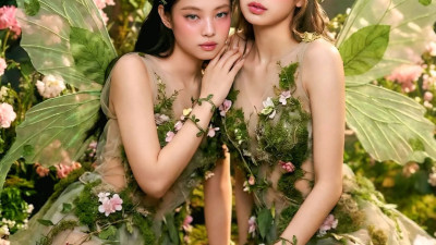 제니와 리사 50% 벗었다는 것을 보여줍니다.